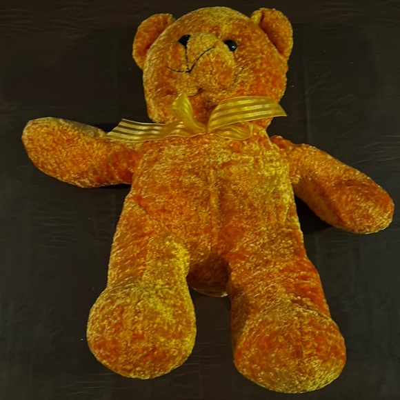 Toys Very Orange Bear Even His Ribbon Is Orange Poshmark